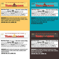 TOBLERONE dark chocolate bar with triangular peaks, bold flavor for a sophisticated snack.