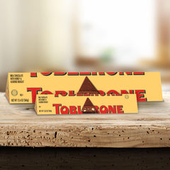 Close-up of Toblerone honey almond nougat chunks for gifting inspiration.