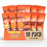 Todd's Egg-Cellent Protein Puffs variety pack for convenient high-protein snacking.