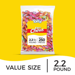 TOFFIX Fruit Chews watermelon center-filled bite for a juicy confection.