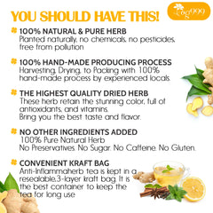 TOG999 Anti-Inflammaheb handmade process preserves freshness and aroma