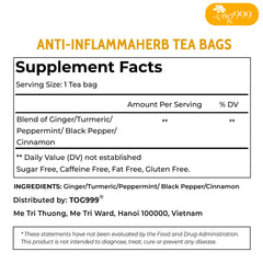 TOG999 Ginger-Turmeric-Peppermint blend image showing vibrant color and fresh aroma.
