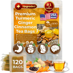 TOG999 premium turmeric-ginger-cinnamon tea bags pack for daily ritual