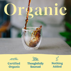 Tokyo Coffee Organic Blend aroma closeup emphasizes rich scent for morning rituals
