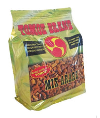 Tomoe Brand Hawaiian Mix Arare crackers in a large 38-ounce bag, ideal for family snacking.