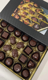 Tom's Chocolates assorted dark bon bons 24pc box for gifting