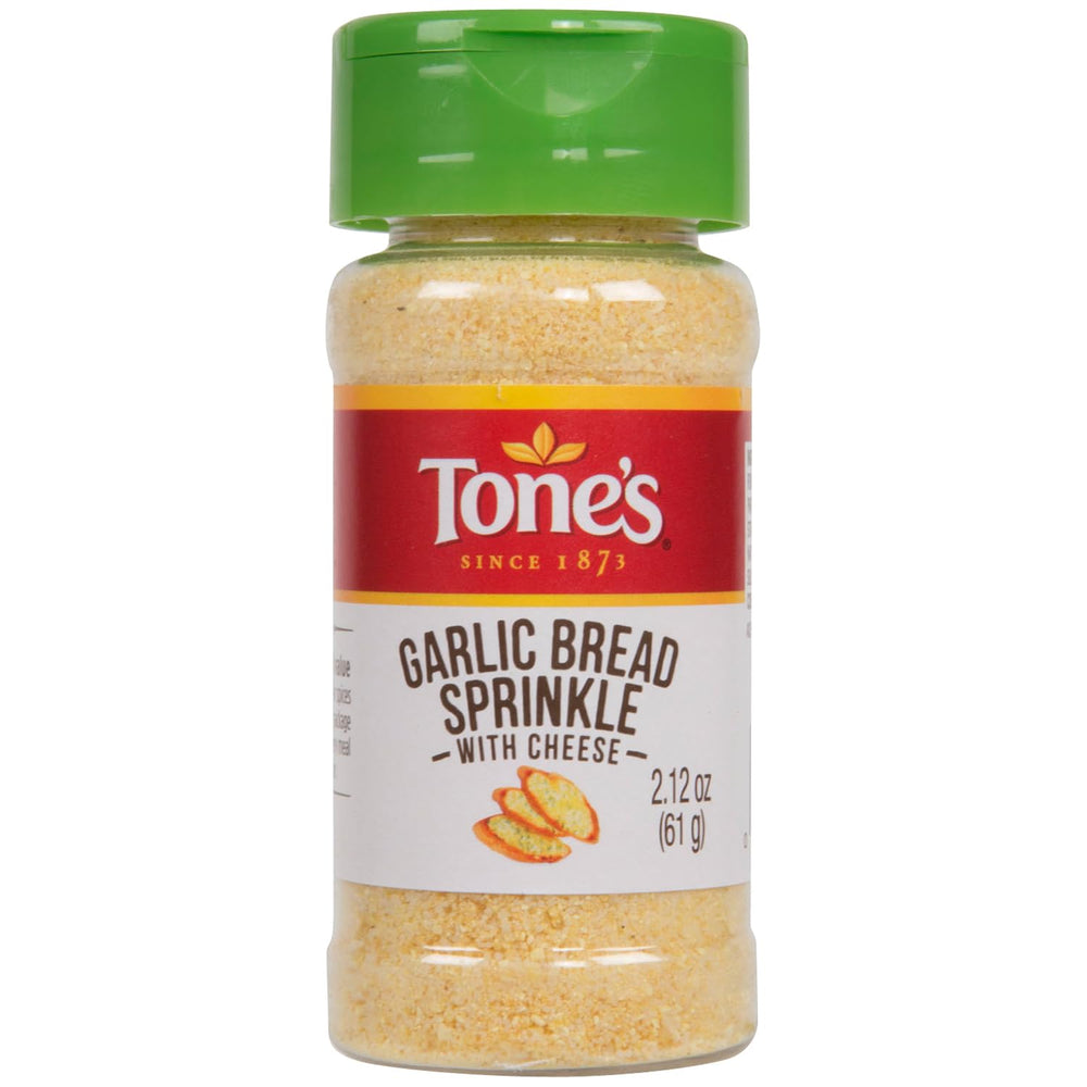 Tone's Garlic Bread Sprinkle with Cheese on bread adds rich garlic flavor and can elevate weeknight meals.