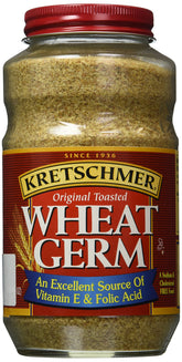 Tongtai Kretschmer Wheat Germ Original Toasted 20 oz pack ready to sprinkle on yogurt.