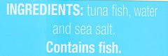 Tonnino tuna in spring water serving plate, elegant pantry staple.