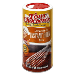 Tony Chachere's Instant Roux Mix jar for quick roux in stews.