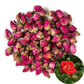 TooGet red rose buds close-up, ideal for fragrant tea blends.