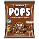 Tootsie Pops chocolate shell with glossy coating for a rich bite