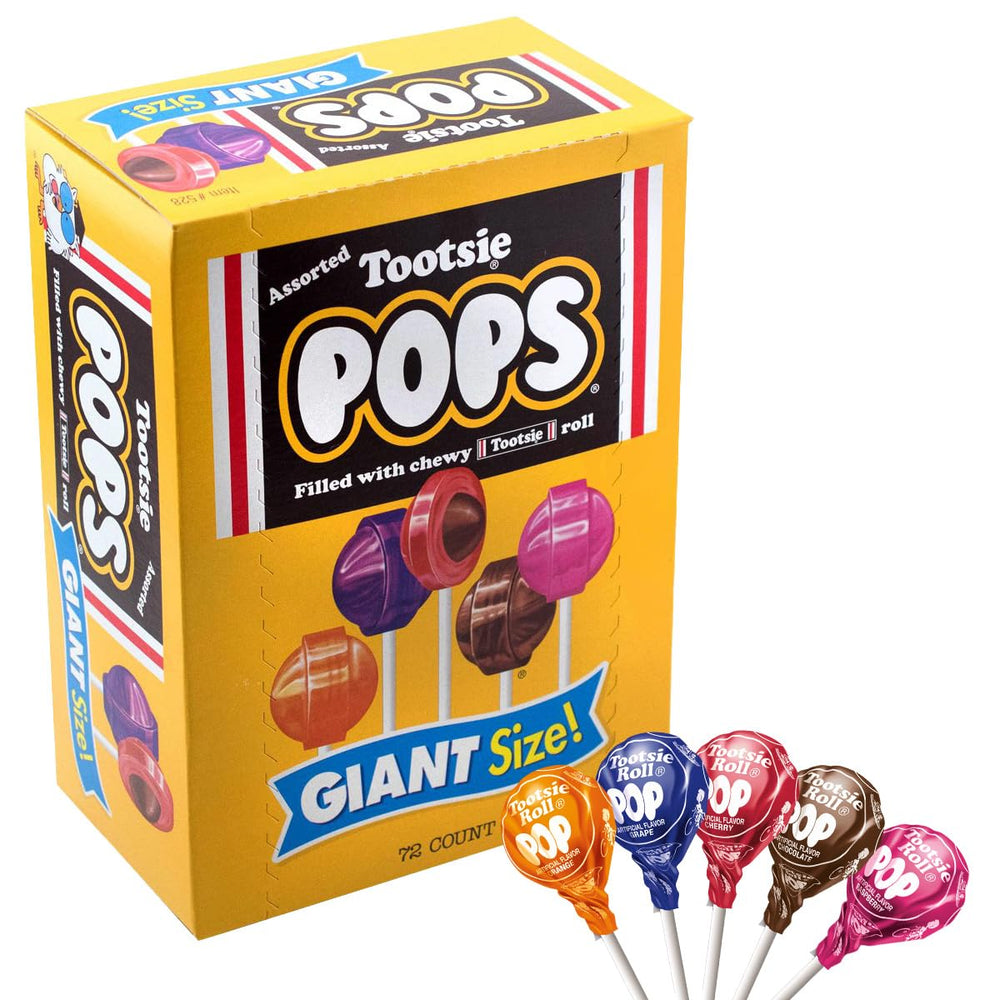 Tootsie Pops giant-size assorted flavors are a crowd-pleasing party treat.