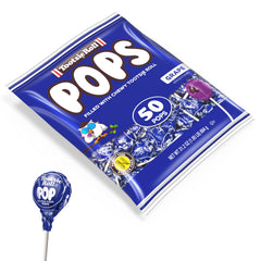 Tootsie Pops grape blue shell, a classic candy time treat.
