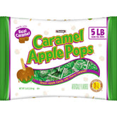 Tootsie Roll Caramel Apple Pops bag on display, ideal for bulk gifting and festive snacking.