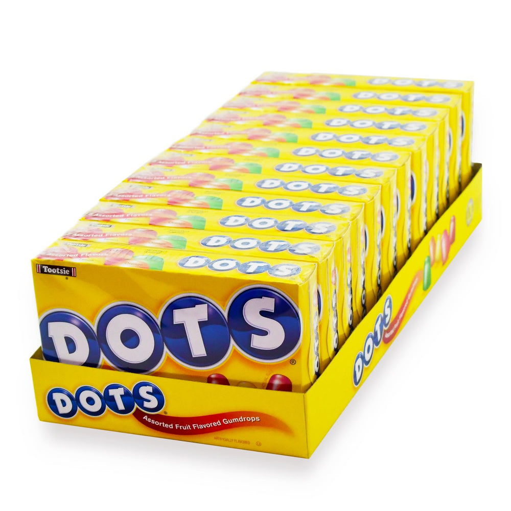 Tootsie Roll DOTS holiday pack cherry – bite-sized fruit flavor ideal for festive snacking