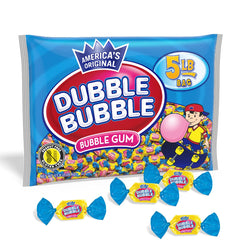 Tootsie Roll Dubble Bubble Original Twist bag shown in bulk pack for easy sharing and stocking