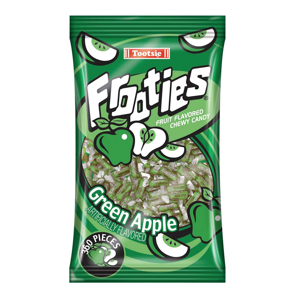 Tootsie Roll Frooties Green Apple bag for party favors and gifts