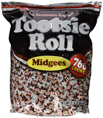 Tootsie Roll Midgees 5lb bag close-up showing classic flavor for sharing