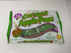 Tootsie Roll Pops Green Apple Caramel close-up wrappers ideal for gifting