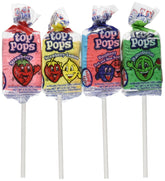Top Pops Taffy Pops assorted flavors 48-count box for parties.