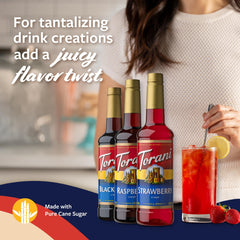 Torani Berry Lovers 750ml Bottle With Pump enables mess-free sweetening.