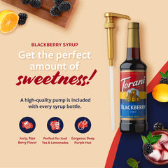 Lemonade with Torani Blackberry Syrup for a fruity twist