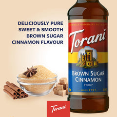 Torani syrup latte-foam shot enhances your coffee experience.