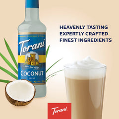 Ambient tropical mood with Torani Coconut Sugar Free Syrup