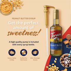 Torani coffee syrup poured over ice for flavorful café-inspired drinks.