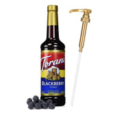 Torani Jimoco syrup pump dispenser for precise flavoring and mess-free pours.