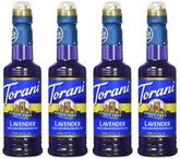 Torani Lavender Syrup bottle collection for at-home flavoring and barista-style drinks