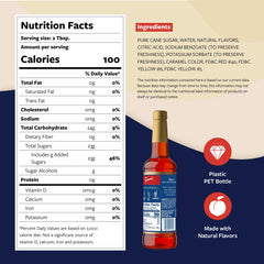 Pump-action dispensing Torani Peach Syrup enables precise portions
