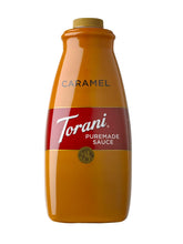 Torani Puremade Caramel Sauce bottle for pantry-ready flavor and easy drizzle