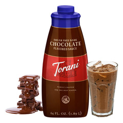 Close-up of Torani Puremade Sugar Free ingredients
