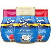 Torani Raspberry sugar-free liquid drink enhancer bottle for zero calorie flavoring