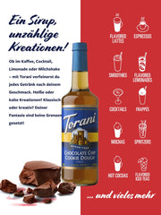 Latte with Torani sugar-free cookie dough swirl and rich aroma.