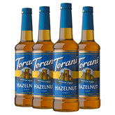 Torani Sugar Free Hazelnut Syrup bottle front view for keto-friendly flavor
