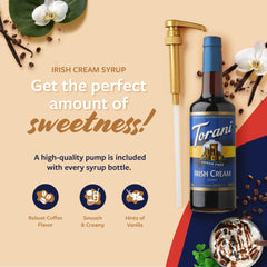 Creamy latte featuring Torani Sugar Free Irish Cream syrup.