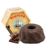 TORTUGA Caribbean Chocolate Rum Cake 16oz box and wrapping; premium gift packaging for celebrations.