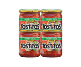 Tostitos Medium Chunky Salsa pack of four jars, ready for sharing.