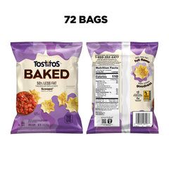 Tostitos Oven Baked Scoops pack on shelf, gluten-free option for school lunches.