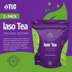 Iaso Instant Tea Original glass with tea for a refreshing cleanse