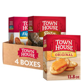 Town House Original crackers box ready for dipping and snacking.