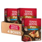 Town House Pita Crackers Sea Salt packaging, perfect for pantry storage and quick snacking.