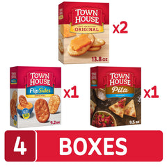 Town House Variety Pack display showcases four options for entertaining.