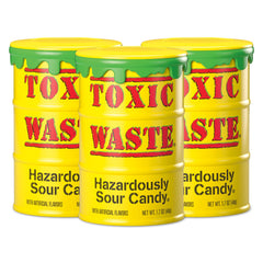 TOXIC WASTE apple candy delivers bold sour flavor for adventurous snackers.