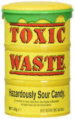 TOXIC WASTE lemon candy delivers bright citrus tang and zing.