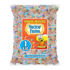 TOXIC WASTE Nuclear Fusion Raspberry-Lemon candy delivers bold tang for a sour craving