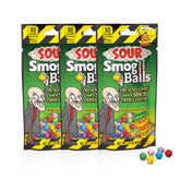 TOXIC WASTE Sour Smog Balls with crunchy shell and tangy center, ideal for sharing.